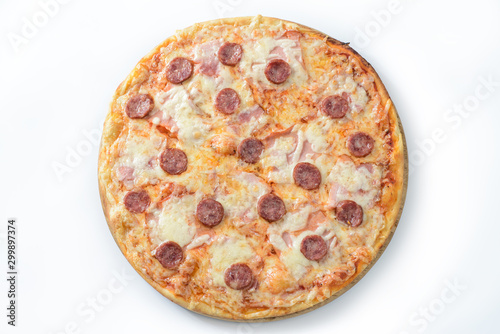 Meat and sausage pizza