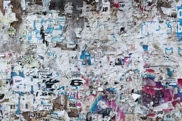 Acrylglasbilder Graffiti Old Urban Billboard  © jessaerons