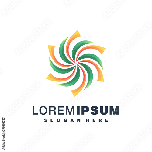 Circle colorful logo design