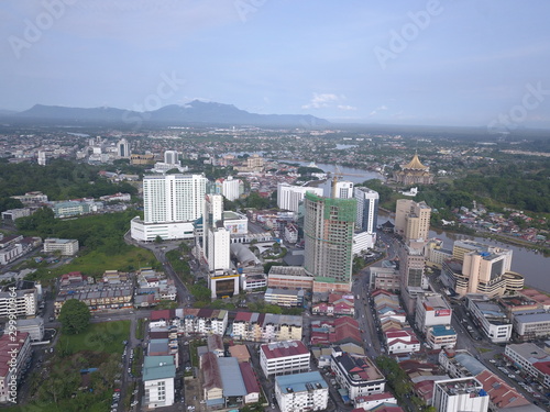 Kuching, Sarawak / Malaysia - October 16 2019: The buildings, landmarks and scenery of the Kuching city, capital of Sarawak, Borneo island photo