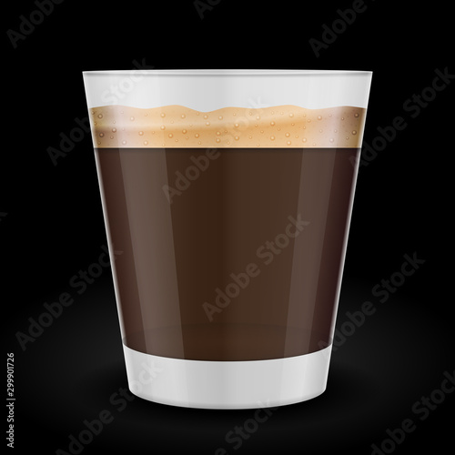 Cup of espresso coffee