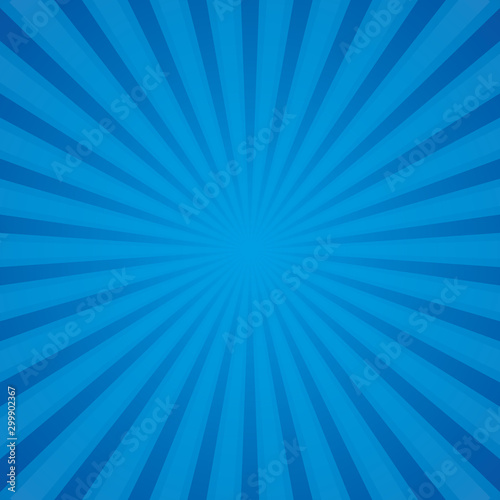 Comic book page background with rays, radial effects and halftone effects in multicolored colors. Vector illustration