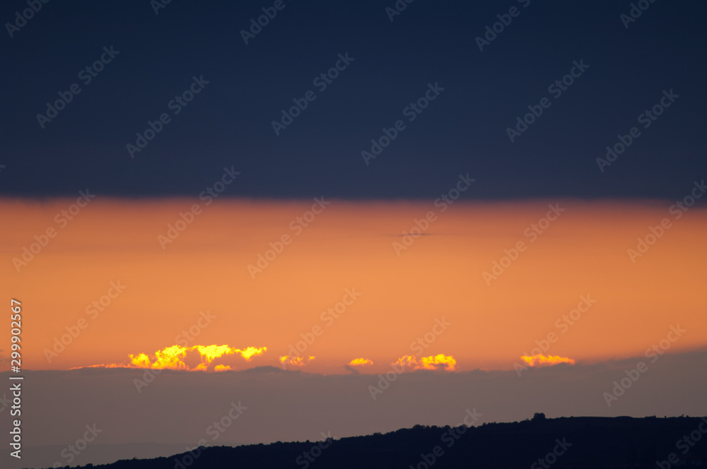 Sunset in the Natural Park of the Mountains and Canyons of Guara. Huesca. Aragon. Spain. Sunset in the Natural Park of the Mountains and Canyons of Guara. Huesca. Aragon. Spain.