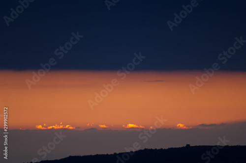 Sunset in the Natural Park of the Mountains and Canyons of Guara. Huesca. Aragon. Spain.