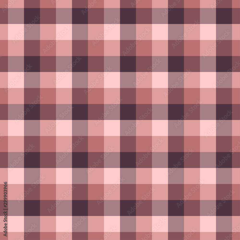 Gingham red pattern. Texture for plaid, tablecloths, clothes, shirts,dresses,paper,bedding,blankets,quilts and other textile products. Vector Illustration EPS 10