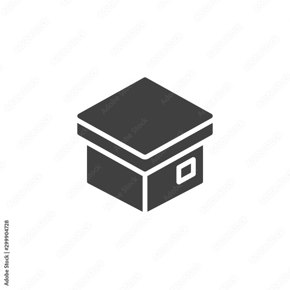 Parcel box packaging vector icon. filled flat sign for mobile concept and web design. Delivery box, cardboard glyph icon. Symbol, logo illustration. Vector graphics Parcel box packaging vector icon. filled flat sign for mobile concept and web design. Delivery box, cardboard glyph icon. Symbol, logo illustration. Vector graphics