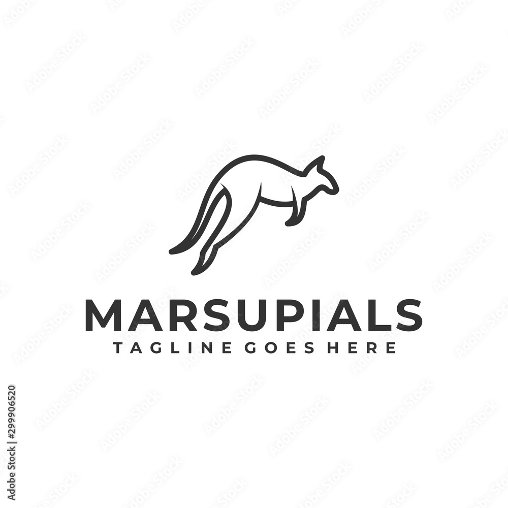 Marsupial Design concept Illustration Vector Template. Marsupial Design concept Illustration Vector Template.
