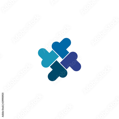 Hashtag icon logo design vector template