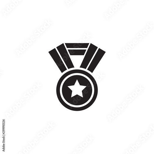 Medal icon logo design vector template