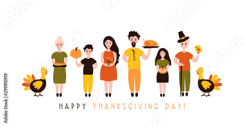 Thanksgiving greeting card.