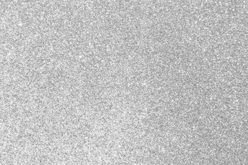 Abstract blur silver glitter sparkle defocused bokeh light background