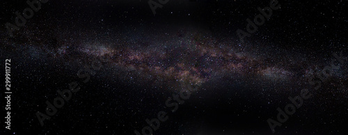 panoramic view of the universe in space from the Milky Way galaxy