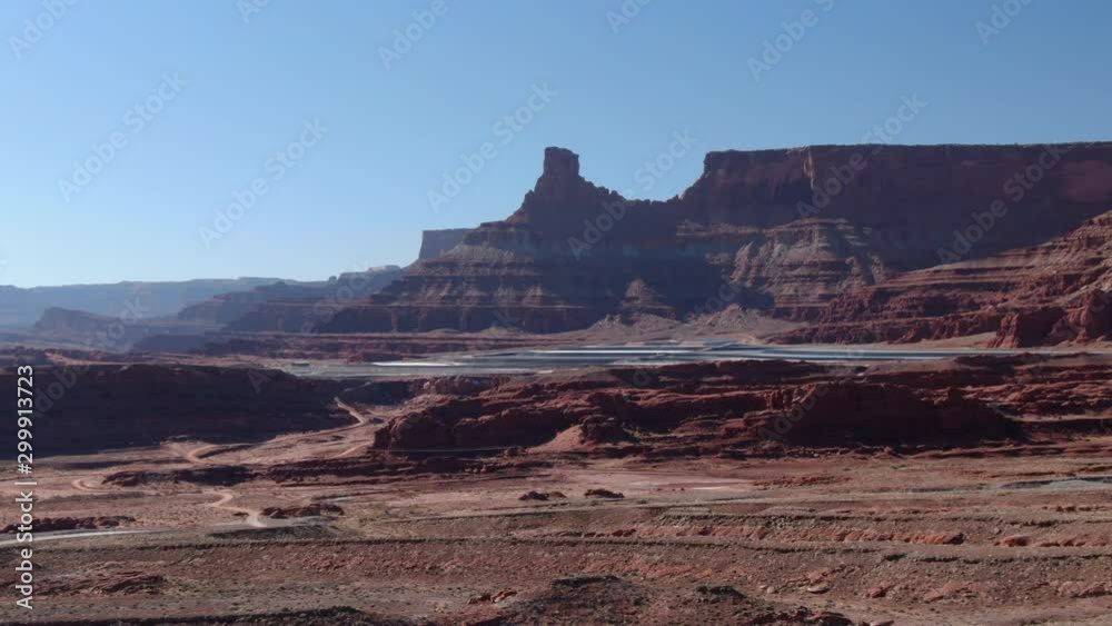 Dead Horse Point Potash Mine Aerial Shot Utah USA Dead Horse Point Potash Mine Aerial Shot Utah USA