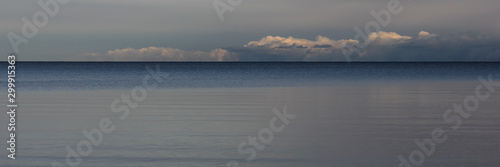 Horizon of Lake Vanern. View from Vita Sannar, Mellerud community, Sweden.