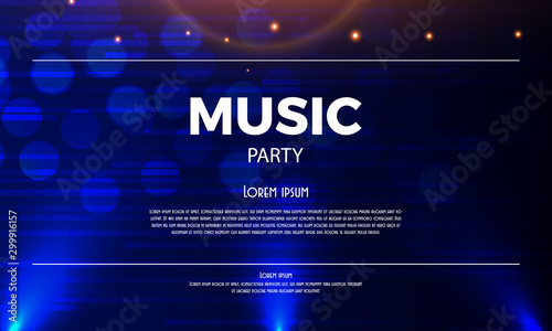 Music event classy banner