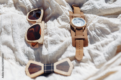 snowman on blue background