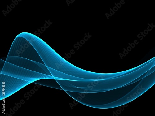 Abstract Business Soft Blue Wave Template Brochure Flyer Background