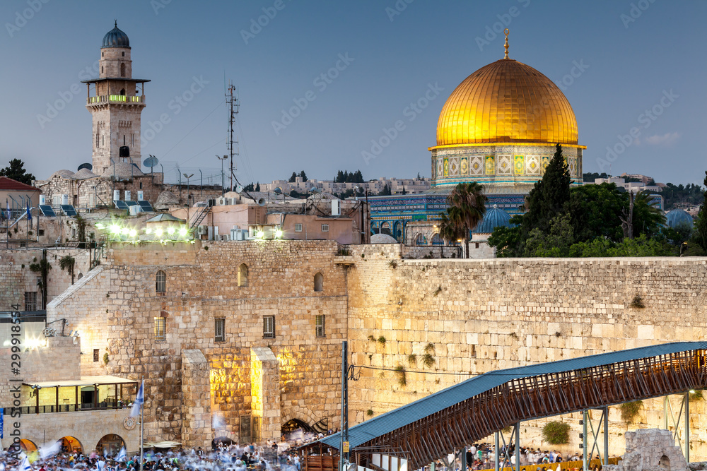 Fototapeta premium Nice view of the the Western Wall