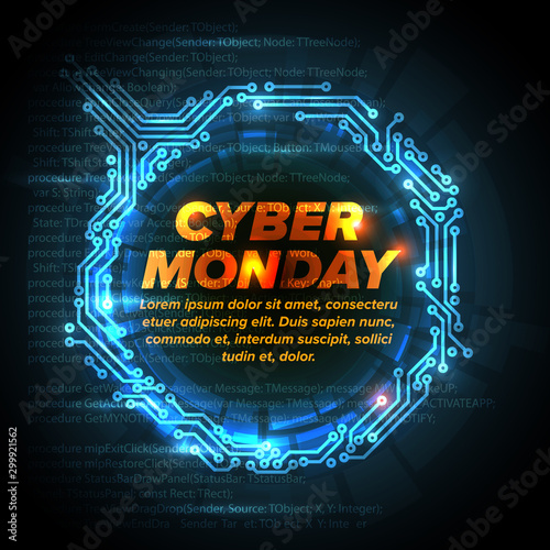 Cyber monday flyer template