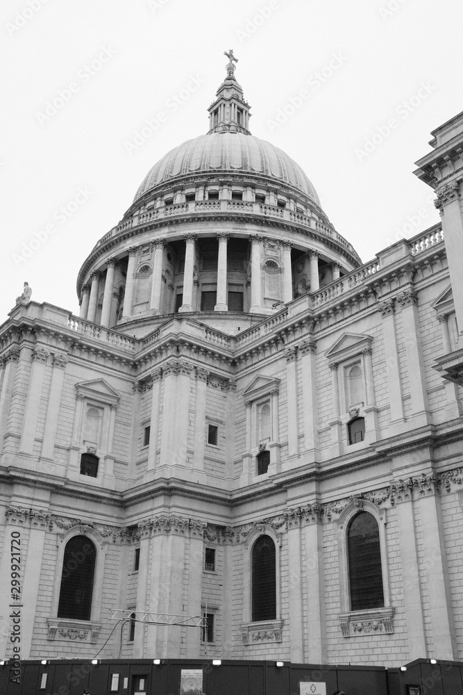 dome of st pauls cathedral in London England