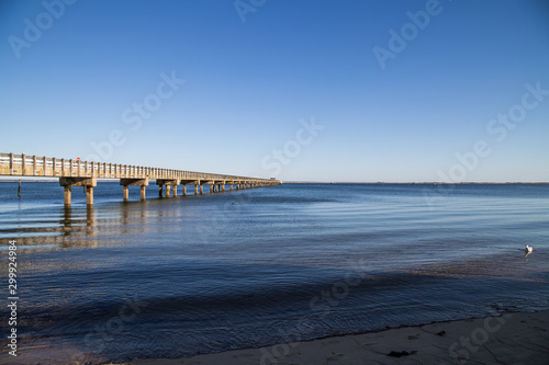 A view of old wooden pier  Provincetown  Cape Cod  Massachusetts