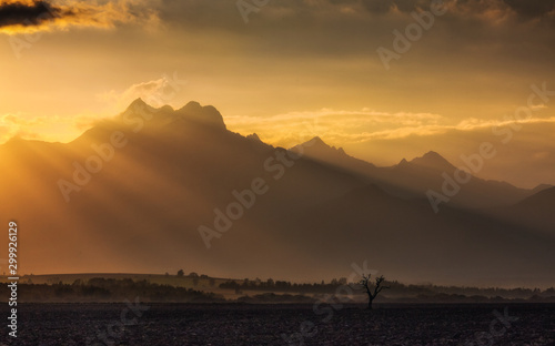 Tatra Mountains in Poland Morskie Oko Rysy Zakopane landscape photography in golden hour