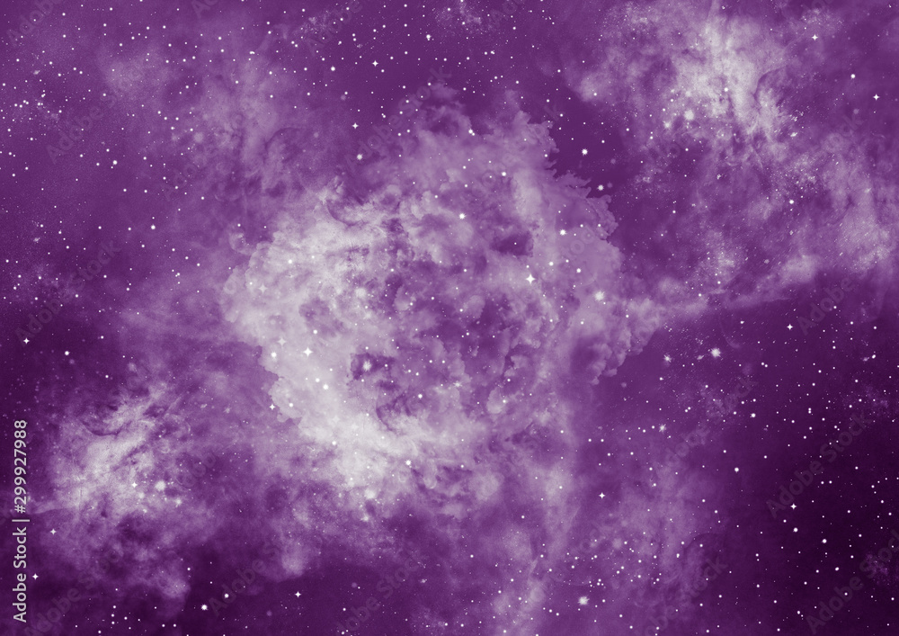 Fototapeta premium Galaxy background illustration with stars and stardust. Galaxy wallpaper
