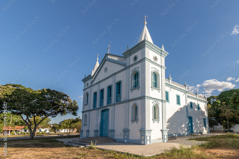 white catholic church in central brazil