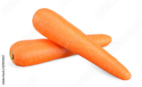 Leinwand Poster Carrot isolated on white clipping path