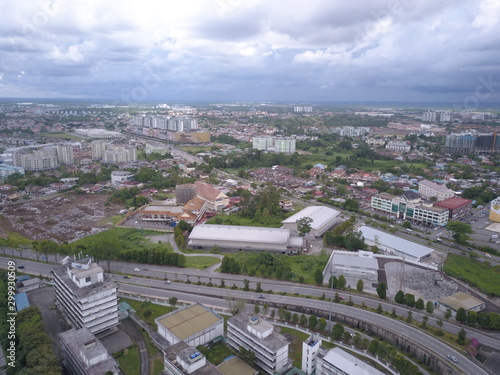 Kuching, Sarawak / Malaysia - October 16 2019: The buildings, landmarks and scenery of the Kuching city, capital of Sarawak, Borneo island photo