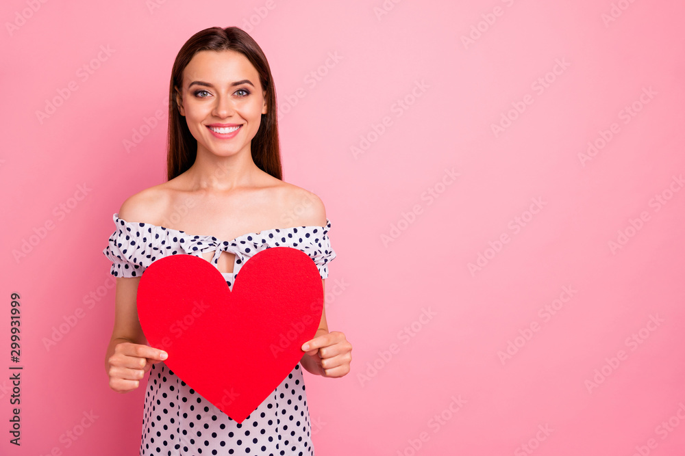 Photo of fascinating nice cute girlfriend representing local charity fund while isolated with vivid background Photo of fascinating nice cute girlfriend representing local charity fund while isolated with vivid background