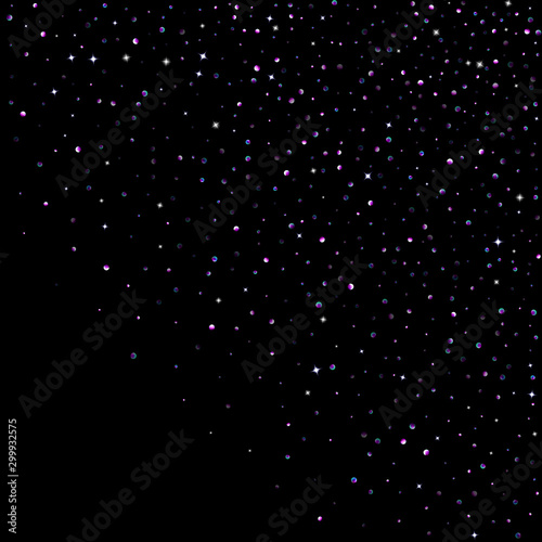 Purple glitter star confetti little spark violet