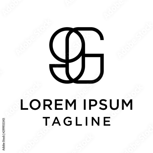 initial letter logo 9G  G9 logo template 