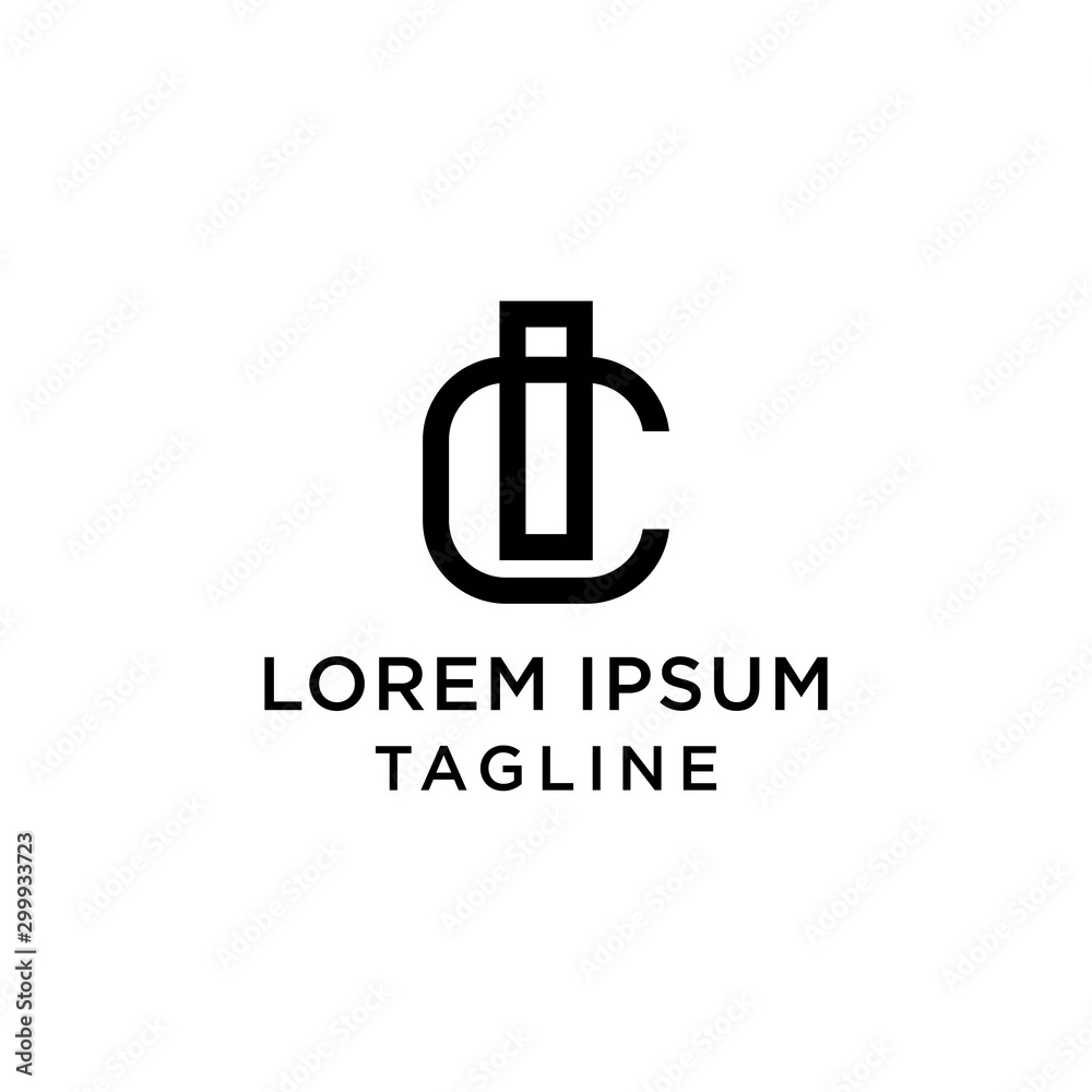 initial letter logo CI, IC logo template initial letter logo CI, IC logo template