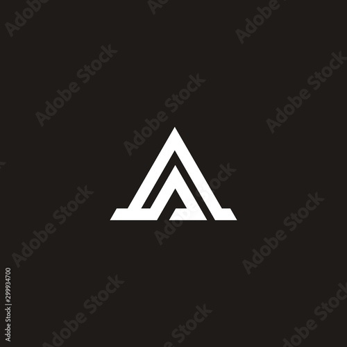 Letter aa logo design