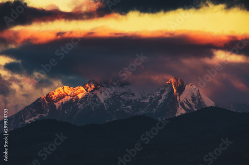 Winter in Tatra Mountains in Poland Zakopane 