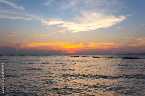 Sunset over Gulf of Thailand