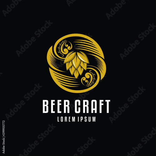 Beer Craft Vintage Logo design inspiration - Vector