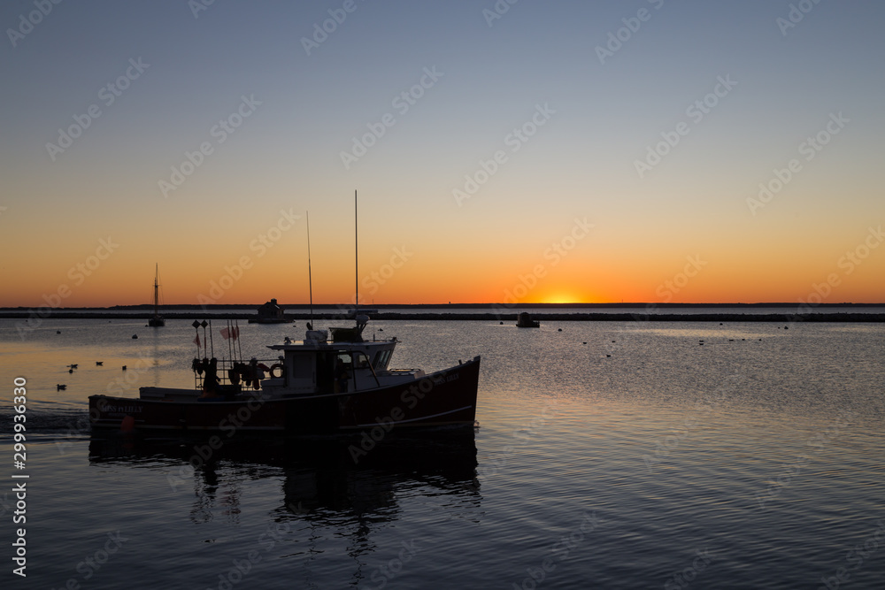 Sunrise on the Cape Cod Bay, Provincetown, Cape Cod, Massachusetts