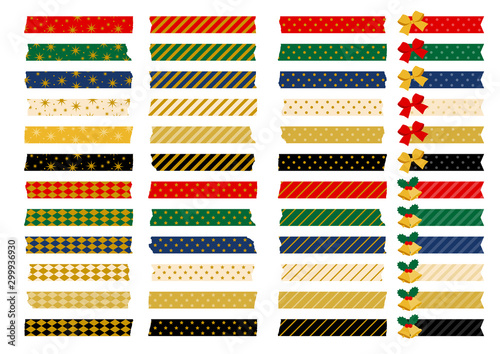 イラスト素材 リボン マスキングテープ クリスマスカラー Stock Vector Adobe Stock イラスト素材 リボン マスキングテープ クリスマスカラー Stock Vector Adobe Stock