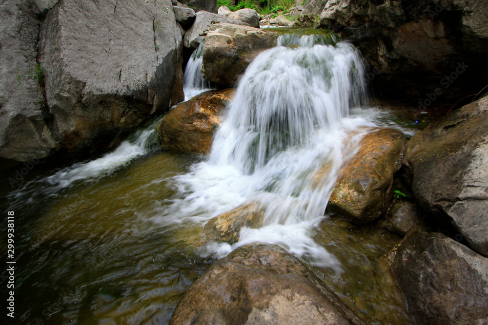 yuntai mountain scenic spot natural scenery, cascade creek, China. yuntai mountain scenic spot natural scenery, cascade creek, China.