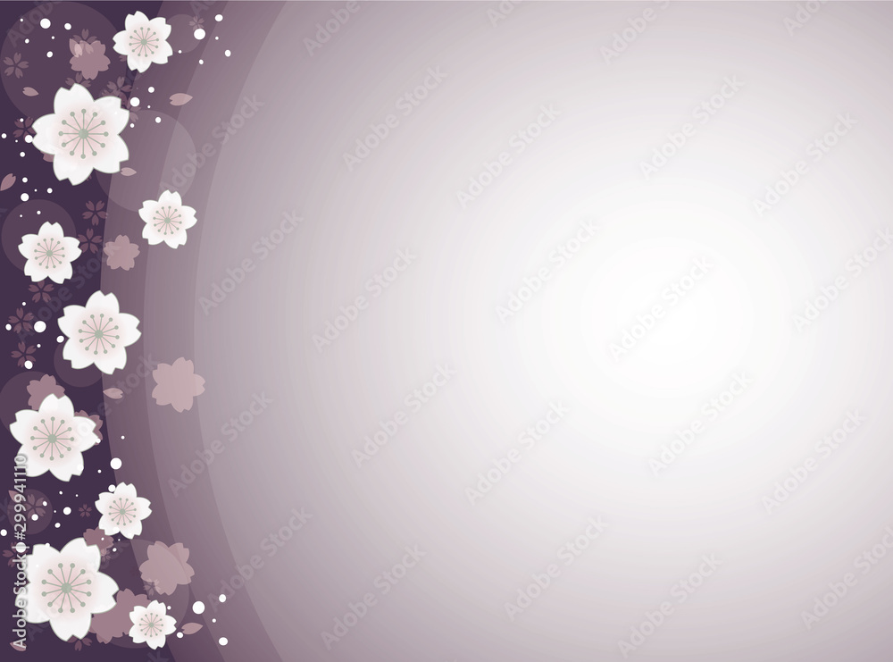 和柄背景 横 紫stock Vector Adobe Stock