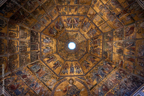 Ceiling of Baptistery of St. John Battistero di San Giovanni Florence Italy
