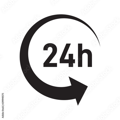 24 hour service, availability, support icon