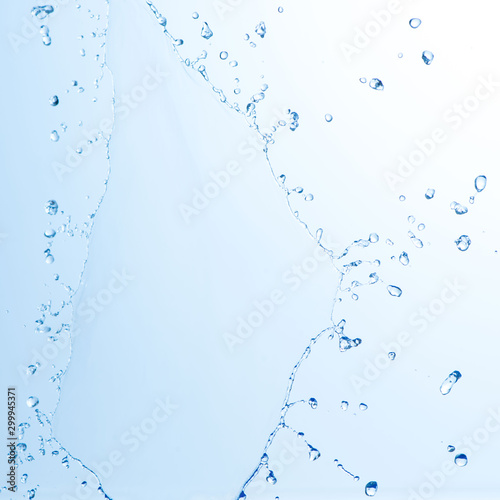 blue water splash