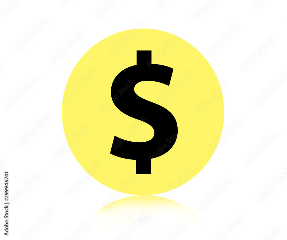 US dollar sign on white background.US dollar is main and popular currency of exchange in the world.Investment and saving concept. US dollar sign on white background.US dollar is main and popular currency of exchange in the world.Investment and saving concept.