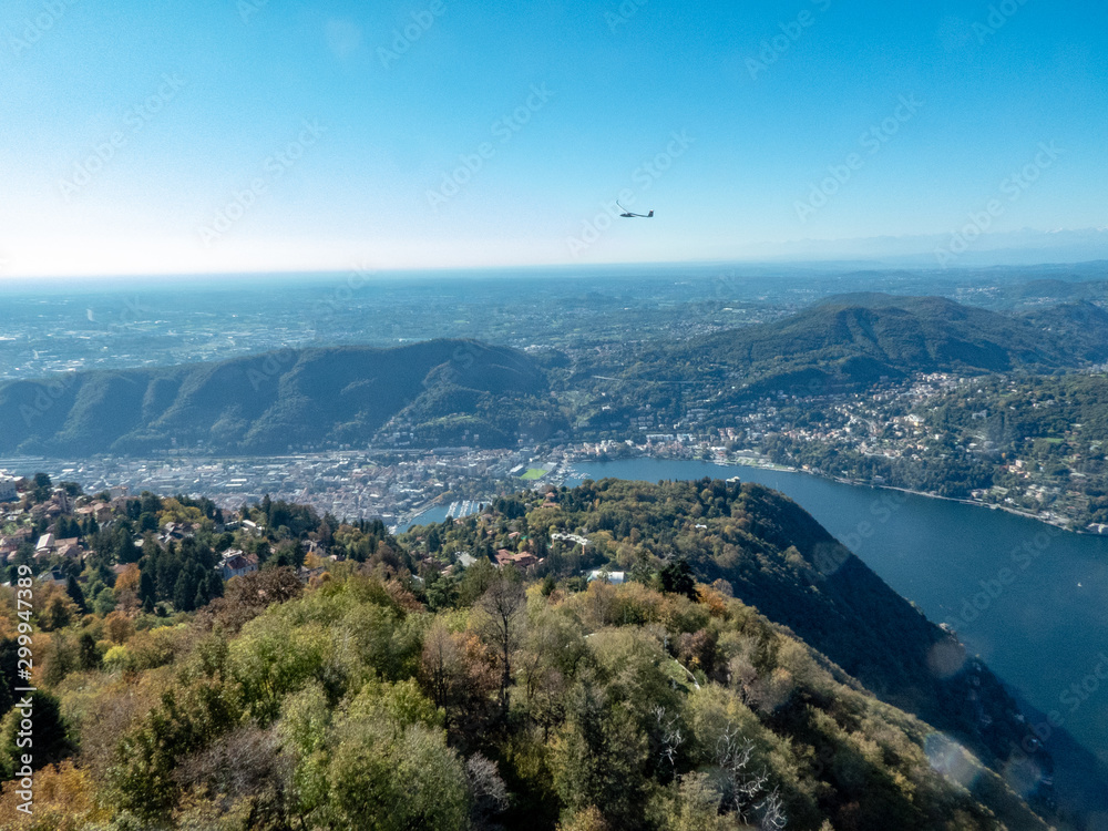  panoramic view of a branch of the Como lake