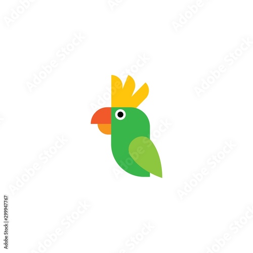 Parrot logo vector icon design