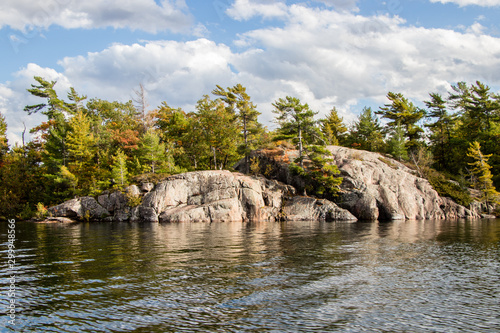 rocks, trees and water Beausoleil Island photo