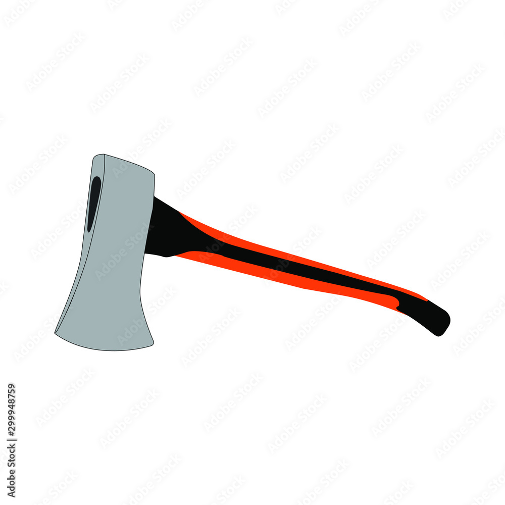 Ax. Flat vector icon. Isolated on a white background. There is a place for text. Copy space. Vector EPS10.